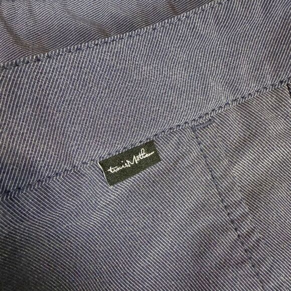 Travis Mathew Men's Size 40 Nylon Blue Flat Front Ankle Length Pants Stretch - Picture 2 of 9